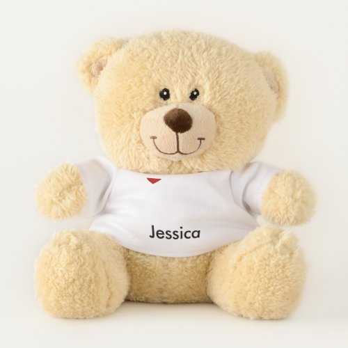 I Love You Personalized Valentines Day  Teddy Bear