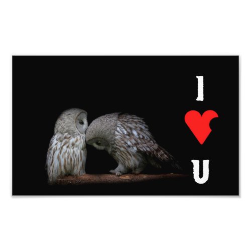 I love you photo print