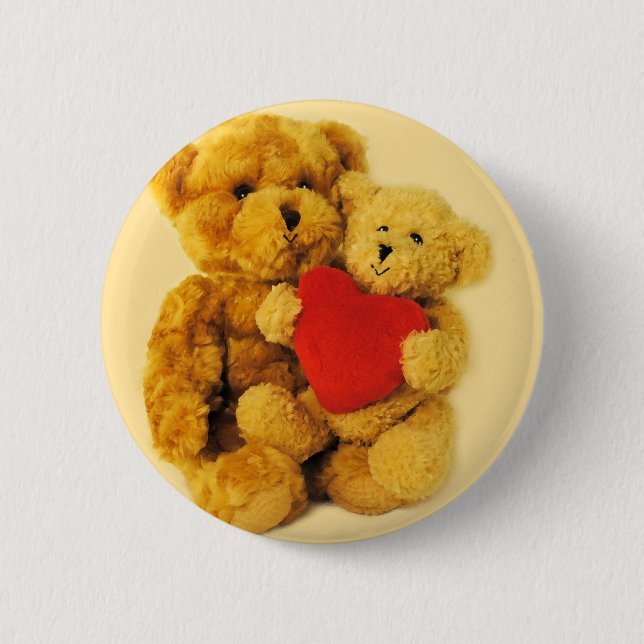 I love you pinback button (Front)