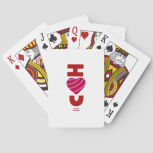 I Love You Playing Cards