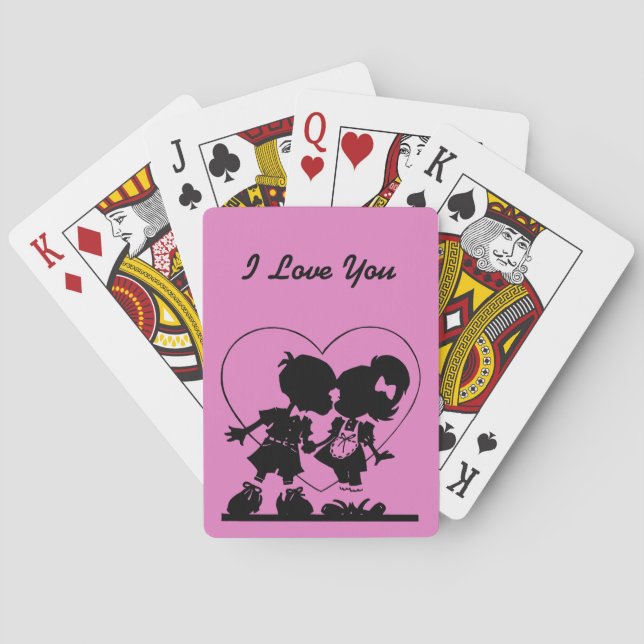 I Love You Playing Cards (Back)
