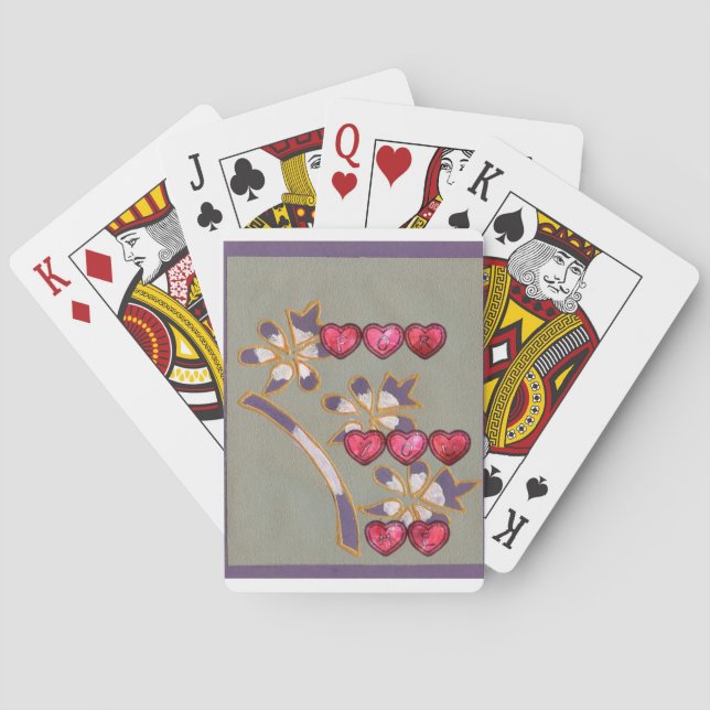 I love you poker cards (Back)
