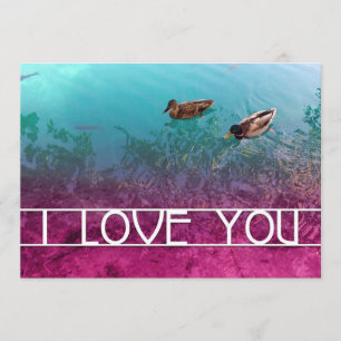 i love you pond invitation