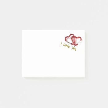 I Love You Post-it Notes by MarblesPictures at Zazzle