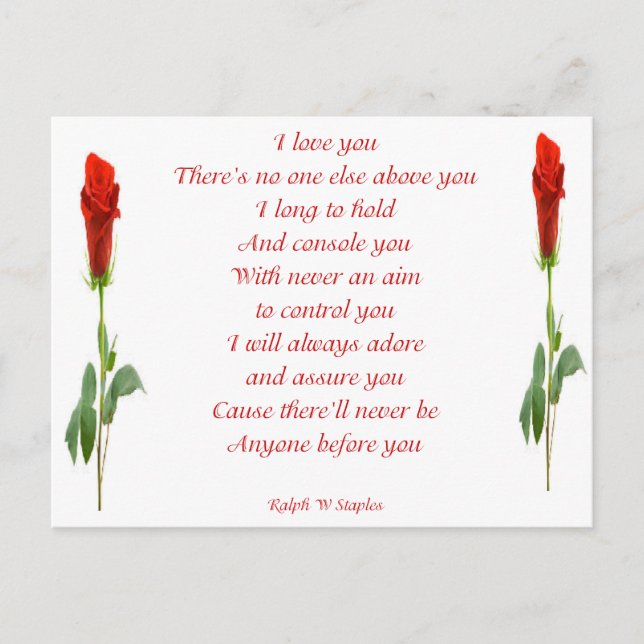 I love you postcard (Front)