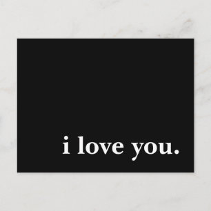 i love you. postcard