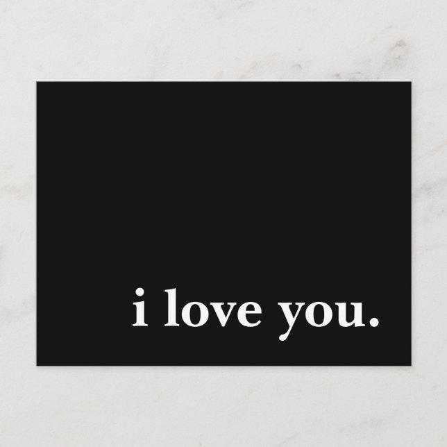 i love you. postcard (Front)