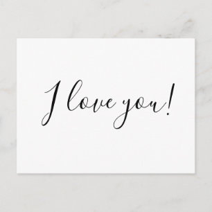 I love you postcard