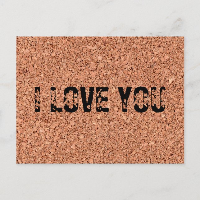 "I LOVE YOU" POSTCARD (Front)