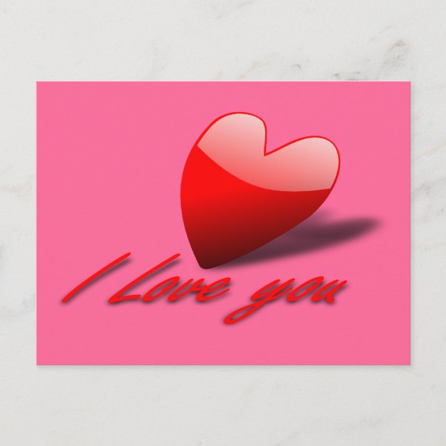 I love you postcard (Front)