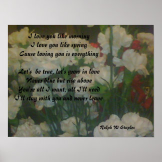 I love you poster