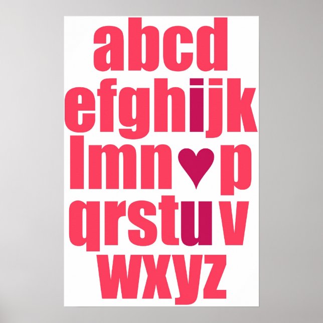 I love you poster (Front)