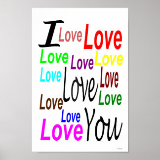 I Love You Poster