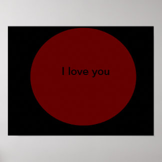 I love you poster