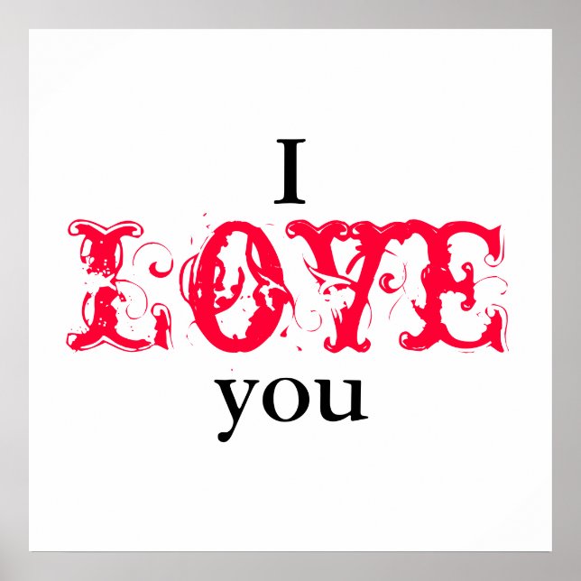 I love you - Poster (Front)