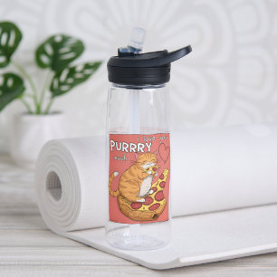 I Love You Purrry Much Funny Cat Lover Gift  Water Bottle