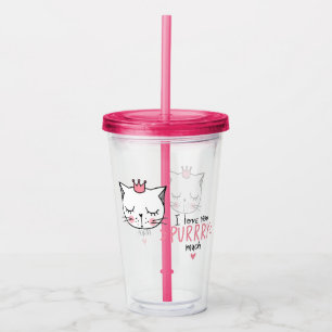 I Love You Purry Much Acrylic Tumbler
