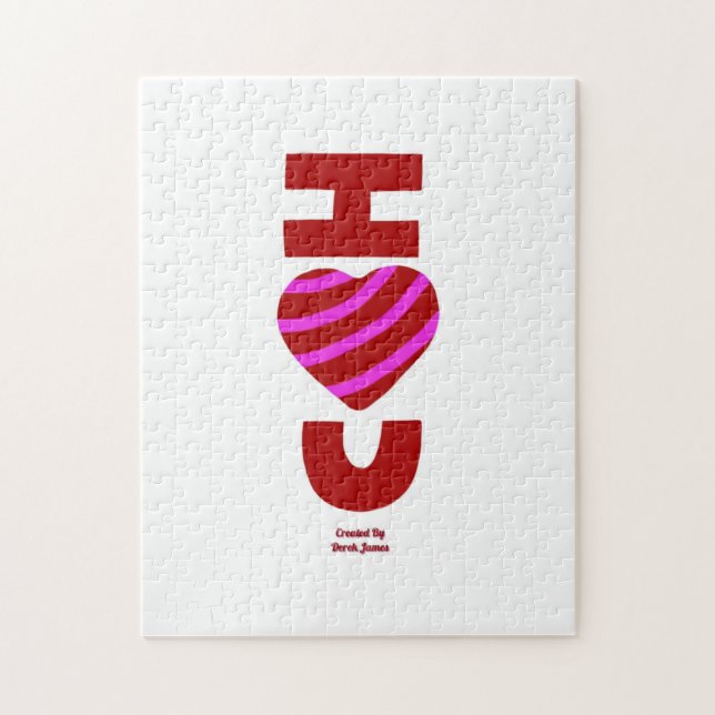 I Love You Puzzle 28 cm x 35.5 cm (Vertical)