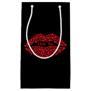 I Love You Red Lips Gift Bags