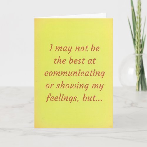 I Love You Relationship Apology Message Card