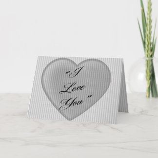 I Love You  Retro Valentine Holiday Card