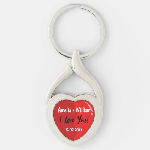 I Love You right side paired Keychain