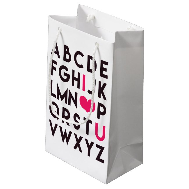 I LOVE YOU - Romantic Alphabet Gift Bags