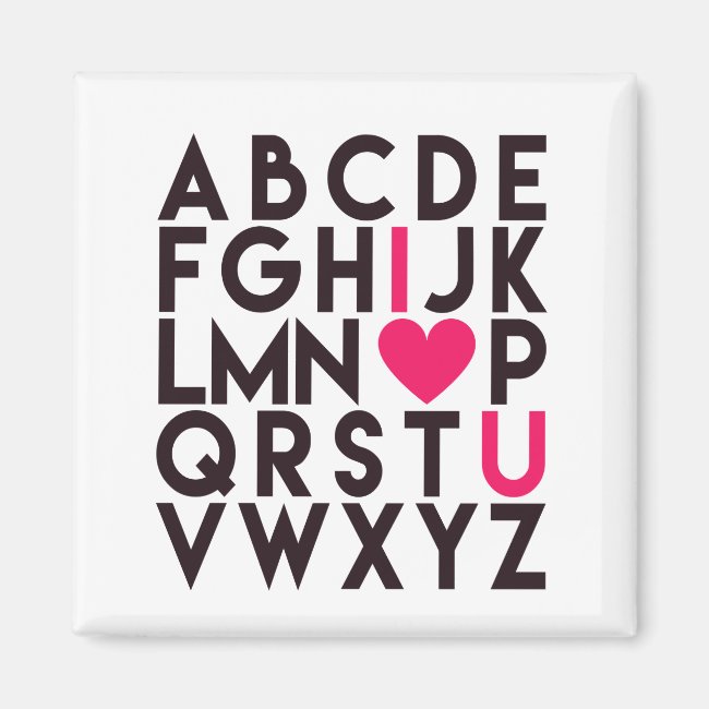 I LOVE YOU - Romantic Alphabet