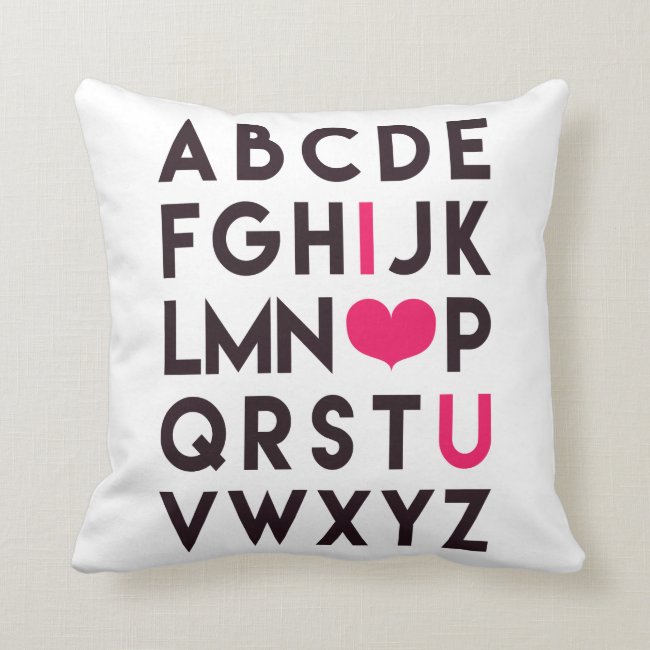 I LOVE YOU - Romantic Alphabet