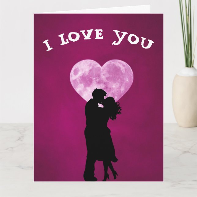 I LOVE YOU ROMANTIC GREETING CARD (Front)