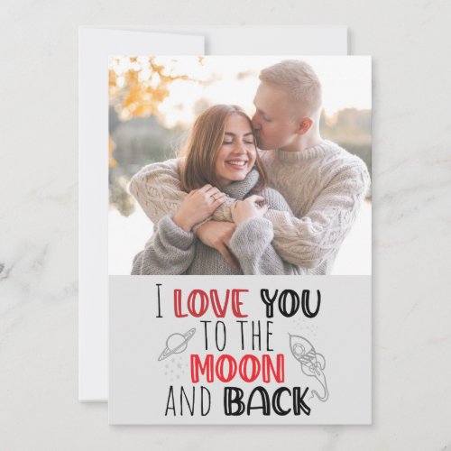 i love you romantic Valentine anniversary photo Card