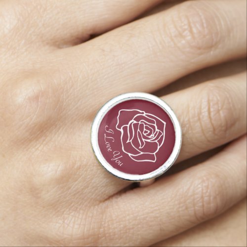 I Love You Rose Ring