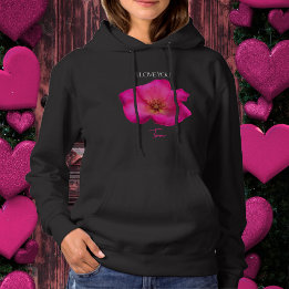 I Love You - Rose -Valentines Personalized Hoodie