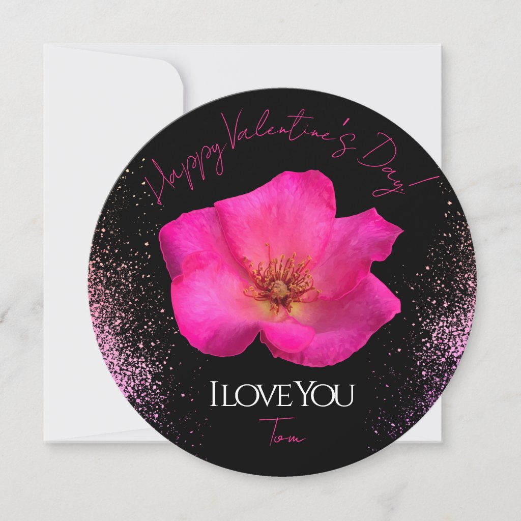 I Love You - Rose -Valentines Personalized Trendy 
