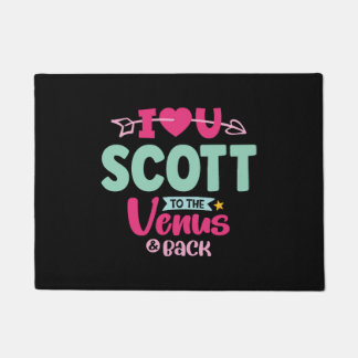 I Love You Scott Valentines Doormat