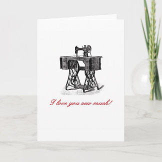 I love you sew much card
