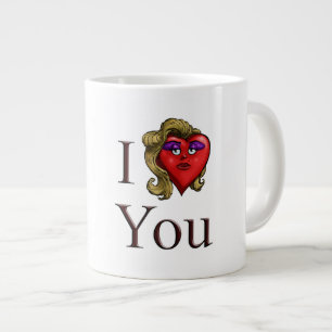 I Love You She Heart Giant Coffee Mug
