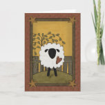 I Love You Sheep Scene Card at Zazzle