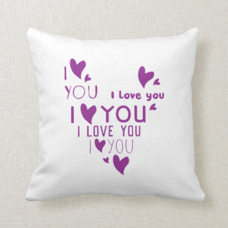 I Love You - Show your love. Throw Pillow