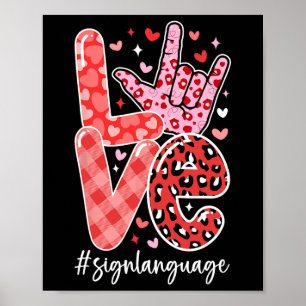I Love You Sign Language Asl Valentine's Day Deaf 