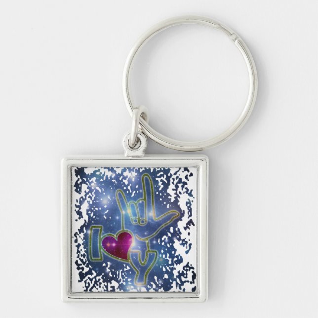 I LOVE YOU / sign language Keychain (Front)