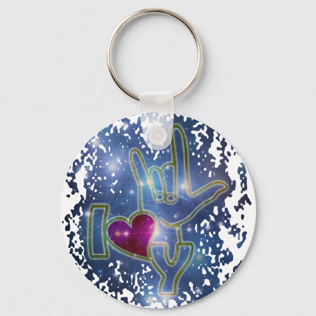 I LOVE YOU / sign language Keychain (Front)