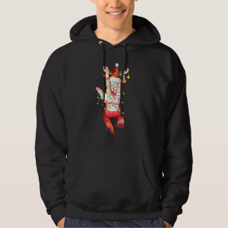 I Love You Sign Language Santa Hat Reindeer Horns Hoodie