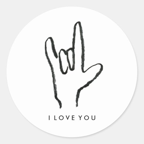 I Love You Sign Language Stickers