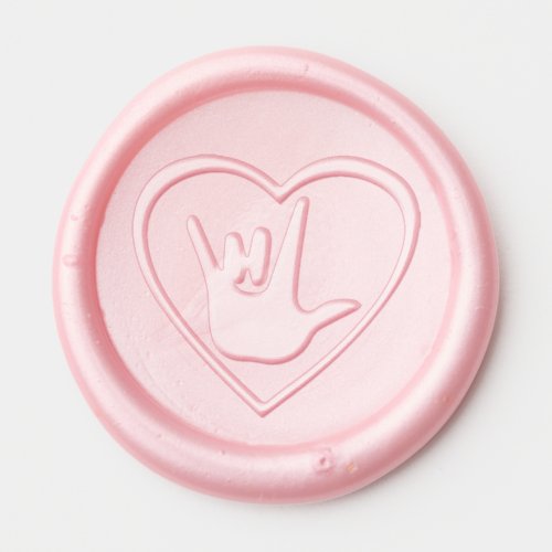 I love You Sign Language Wax Seal Sticker