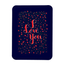I Love You sign with flourish hearts