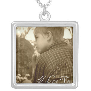 I love You Silver Plated Necklace