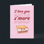 I Love You S'more Cute Pun Funny Valentine's Day Holiday Card<br><div class="desc">Funny Valentine's Day card for your loved ones. Perfect for those who love humor, jokes and puns. A great Valentine's Day greeting card for husband, wife, boyfriend, girlfriend or best friend. Celebrate love with laughter and humor. Personalize the message to fit your occasion. You can also change the background color...</div>
