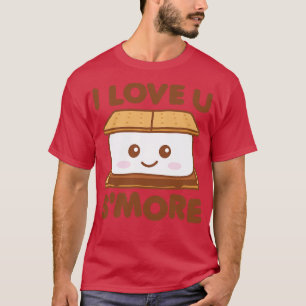I Love You Smore Funny Camping Smore Pun Dark 1 T-Shirt