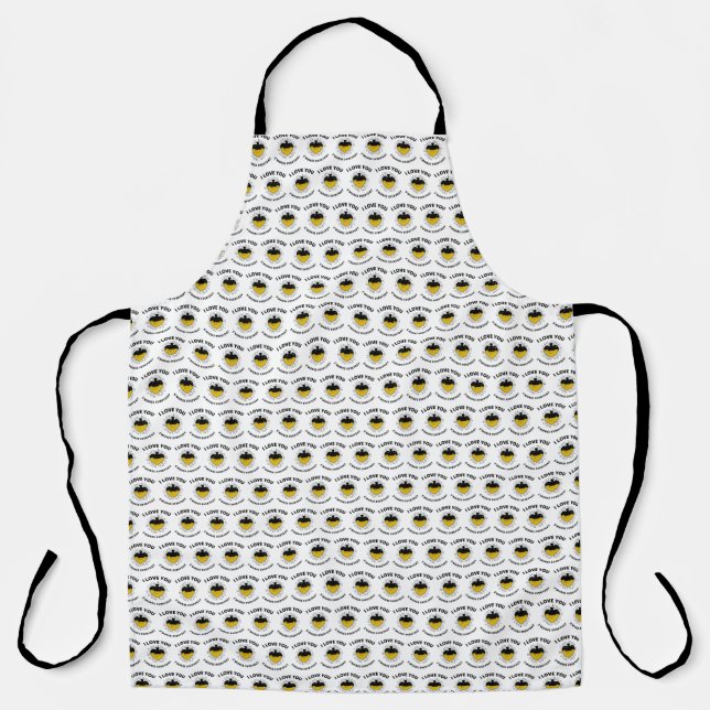 I love you s'mores everyday apron (Front)